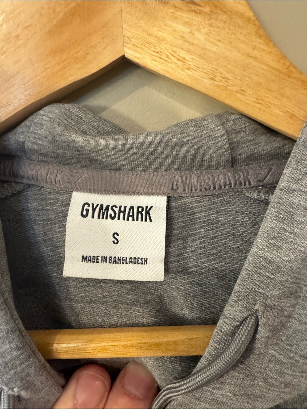 Gymshark Pullover Hoodie Women’s Small Heather Gray Athletic Athleisure Sweater - Picture 6 of 9